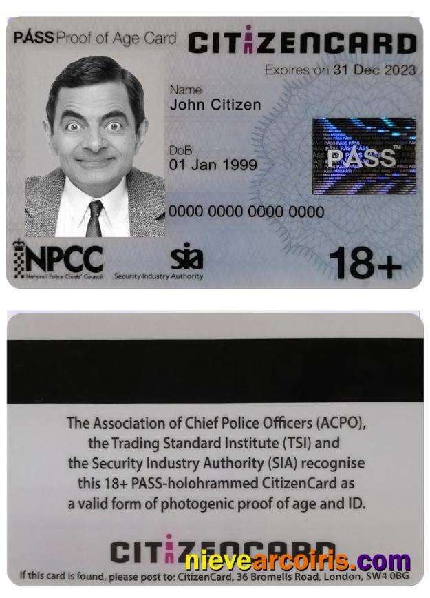 UK pass citizen card